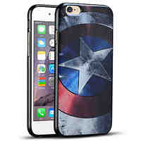 Captain America's Shield Protective Back Cover Soft iPhone Case for iPhone 6S/iPhone 6