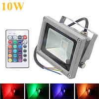 HRY 10W 1000LM RGB LED Flood Lights 16 Colors Waterproof LED Floodlight (12V)