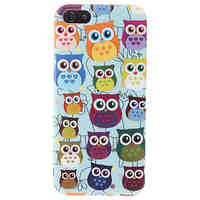 Cartoon Design Lovely Owl Pattern Hard Case for iPhone 5/5S