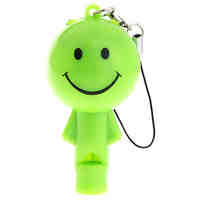 Lovely  Doll LED Keychain Flashlight with whistle (Random Color)