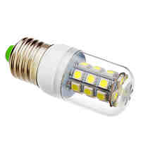 E27 27x5050SMD 6000K Cool White Light LED Corn Bulb (12V)