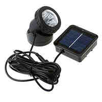 6-LED Waterproof Solar Powered Spotlight Garden Outdoor Flood Lamp