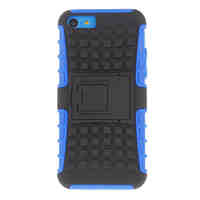 Black Back Cover Case with Stand for iPhone 5C (Assorted Colors)