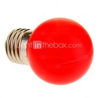 E27 1W 12-LED 40LM Red Light LED Globe Bulb (220V)