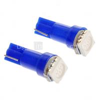 T5 1x5050SMD Blue Light LED Bulb for Car (DC 12V2pcs)