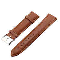 Unisex 22mm Leather Watch Band (Assorted Colors)