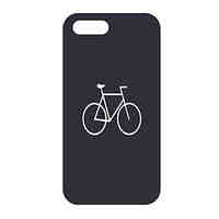 Bicycle Pattern Hard Case for iPhone 5/5S(Purple)