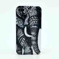 Elephant Pattern Hard Case  for iPhone 4/4s