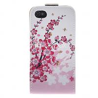 Plum Blossom PU Leather Full Bady Case for iPhone 4/4S