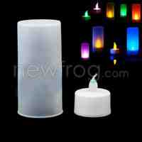 LED Candle Changing Floating 7 Colors Flash Light