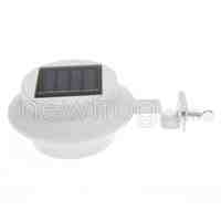 Solar Powered LED Fence Lamp Water Resistant Wall Stairway Mount Garden 3 LED