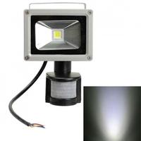 10W Cold White LED Spotlight Outdoor Motion Sensor Waterproof Floodlight 