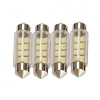 4 x 42mm 8 3528-SMD LED DC 12V LED Festoon Car Interior Dome Lights Bulbs