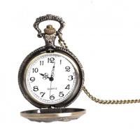 Elegant Retro Large Face Pocket Watch Necklace Hanging Quartz Watch Unisex