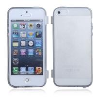 Crystal Full Flip Case Protector Cover TPU for iPhone 5 Transparent 