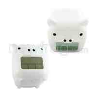 Pig Alarm Clock Glow Digital LED Temperature Date