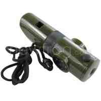 Multi Function LED Flashlight Whistle Kit Compass Magnifying Glass