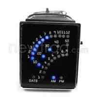 Fashion Blue LED Watch Leather 29 LED Man Lady Watch Black 