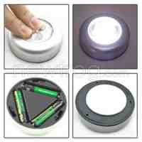 LED Touch Lamp Battery Powered Stick Tap Touch Light 3 LED