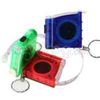 Tape Measure Key Chain LED Tape Lights Multifunction Keychain Led Flashlight