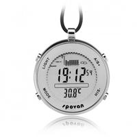 Multi-functional Fishing Barometer Pocket Watch Stainless Steel 