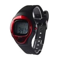 New Heart Rate Tester Monitor Watch Digital Calorie Counter Watch 008 Red