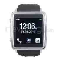 Touch Screen Bluetooth Sync Smart Watch Mini Phone Black for Android