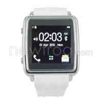 Touch Screen Bluetooth Sync Smart Watch Mini Phone White for Android 