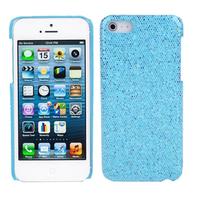 Light Blue Glitter Case Bling Sparkle Hard Mobile Case Cover for iPhone 5C