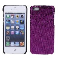 Dark Purple Glitter Case Bling Sparkle Hard Mobile Case Cover for iPhone 5C