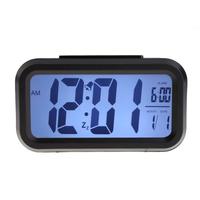 Fashion Hotel Home Multifunction Digital LED Alarm Clock Calendar  Black