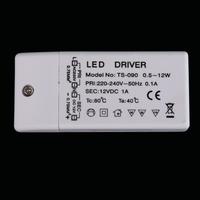 New 12W LED Driver Power Supply Transformer for LED Strip Lights DC 12V 1A