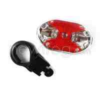 New Red 9-LED Light Flashlight LED Rear Bike Safety Warning Camp Tailight