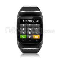 BLack Bluetooth Smart Wrist Watch Phone Mate for IOS Android Samsung iPhone