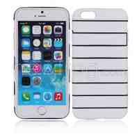 Stripes Soft Rubber Back Case for iPhone 6 4.7' White