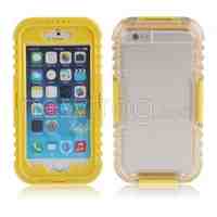 Protective Plastic Silicone Waterproof Case for iPhone 6 4.7' Yellow