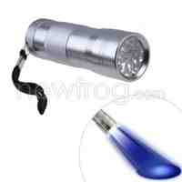 Fashionable 12-LED UV Light Money Detector Flashlight