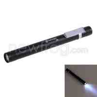 Black New Mini 3W LED Pen Torch Flashlight Light 