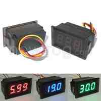 DC3.3-30V LED Voltmeter Digital Volt Meter Gauge Waterproof 