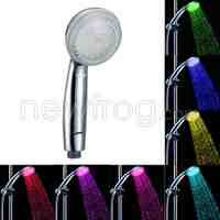 Self-generating Bathroom Glow LED Shower Head Multicolor LED