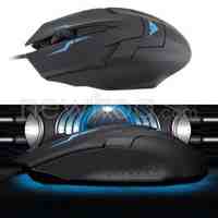 RAJFOO I5 USB 2.0 Wired Red 3D LED Optical Mouse