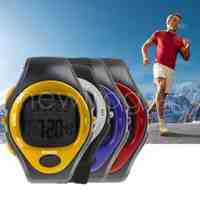 Digital Chronograph Sports Watch Pulse Heart Rate Monitor Calorie Counter Watch