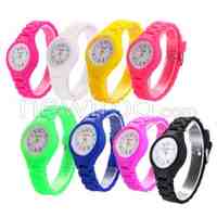 Fashionable Detachable Silicone Watchband Watch for Student