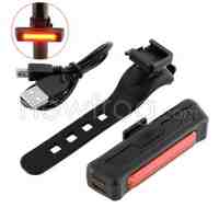 COB LED Bicycle Cycling Front Rear Light USB Rechargeable LED Light 6-mode