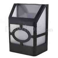 2 LEDs Solar Powered Wall Mount LED Light White Light