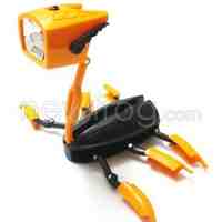 Novelty Deformable Transformer Beetle Robot LED Flashlight Torch Lamp