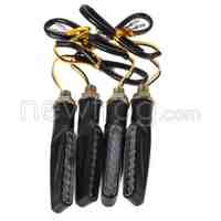 4pcs Universal Motorcycle LED Turn Signal Light Indicator Blinker Amber