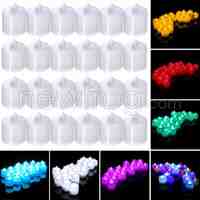 24pcs Flameless Battery Operated LED Tea Light Tealights Home Candles 