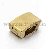 Brass Watch Band Clasps, Golden, 6x10x4mm