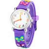 Children Watch with Butterfly Pattern